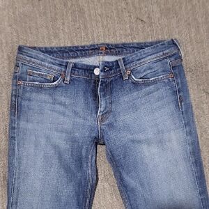 7 For All Mankind Medium Wash Skinny Jeans